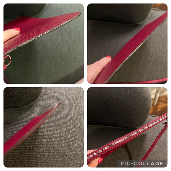 Louis Vuitton Neverfull pouch Fuchsia Epi Leather - Picture 9 of 13